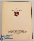 1978 Official US Open Golf Programme: 78th Open Championship 15-18 June played at Cherry Hills