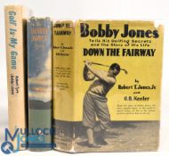 Bobby Jones related golf books: The Bobby Jones Story by O B Keeler & Grantland Rice, 1931 Down