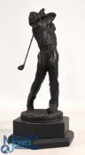 Large Resin ‘Classic’ Golfing Figure measures 15” height approx. in action pose
