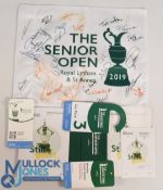 2019 The Senior Open Signed Golf Flag: held at Royal Lytham & St Annes signed by 25 players to