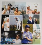 Signed US PGA Winners Photographs: includes Graham McDowell, Tony Jacklin, Webb Simpson, Geoff