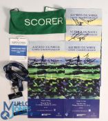 Alfred Dunhill Links Championship 2012: to consist of 4 signed Orders of Play, Scorers Armband and