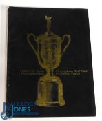 1969 Official US Open Golf Programme: 69th Open Championship 12-15 June played at Champions Golf