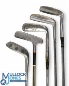 5x Classic Golf Putters – features a Spalding Gem, Dunlop Arnold Palmer, a similar Carnoustie model,