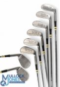 Spalding ‘Top-Flite Synchro-Dyned’ Golf Irons (8) features 3-9 and wedge, hosels stamped M1012087