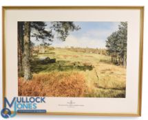 Ken Reed signed centenary colour golf print titled “1888-1988 – The Old Course Royal Ashdown Forest”