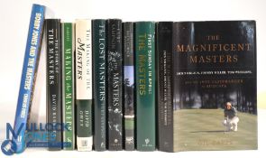 The Masters related golf books: to include 1986 Bobby jones and The Masters C Price, 2012 Making the