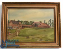 Clarke, Sid (Modern) original oil golf painting - Oakmere Park Golf Club – oil on board signed and