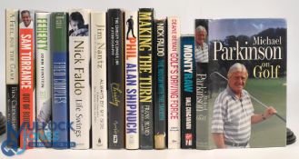 Selection Golf Autobiographies: by Colin Montgomerie, Deane Beman, Christy O’Connor, Nick Faldo,