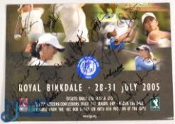 Fully Signed Woman’s British Open Montage Photograph at Royal Birkdale by 40 players on two colour