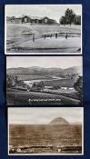 3x rare “Defunct/Missing Links” golfing postcards - to include Dalry (1920s-1960s) used and dated