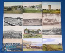Collection of 12x early Scottish golf postcards – incl Alloa, Aberfeldy, Anstruther, Arbroath,