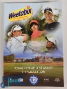 Selection of Women’s British Open Memorabilia. Multi Signed 2006 Programme signed by 33 players to
