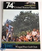 1974 Official US Open Golf Programme: 74th Open Championship 14-17 June played at Winged Foot Golf