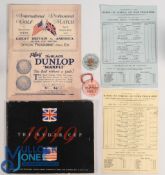 1949 The Ryder Cup Golf Programme at Ganton, Sep 16 and 17: Ben Hogan's team winning the match 7-