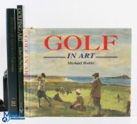 Golf Art Books, Golf in Art Michael Hobbs 1996, H/b & D/j, Golfing Art Phil Pilley 1988 H/b and D/j,