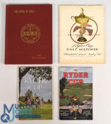 1951, 1953, 1955 and 1957 Official Ryder Cup Golf Programmes: features 1951 at Pinehurst dated 2-4