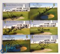 Signed Royal Birkdale Score Cards: includes Tony Jacklin, Peter Thompson, Lee Travino, B Grace, Mark