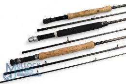 Shakespeare Sigma 10' 3 piece carbon fly rod, #6/7, lined guides, good; a Shakespeare Sigma Graphite