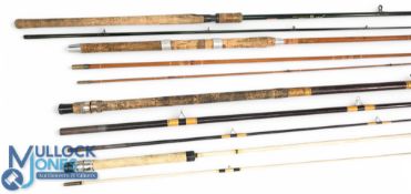 A mixed collection of rods, as follows: Masterline John Wilson Avon Quiver System carbon rod, 11ft