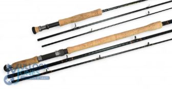 Shakespeare Imperial Salmon fly rod, 15' 3 piece spiral graphite, #10/11, lined guides, cork handle,
