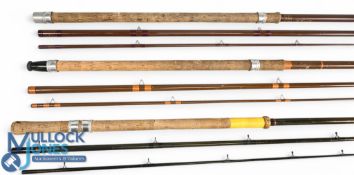 A collection of hollow glass match rods: Bruce & Walker CTM 12A (missing one ring from mid-section),