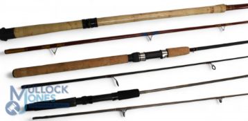 Leeda Rimspin 2.4metre, 2 piece carbon rod, 15-40g, lined guides, cork handle, little used; a