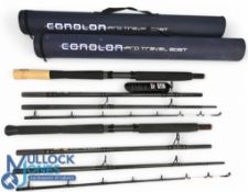2x Abu Conlon Pro-Boat carbon travel combo rod, 9ft 6