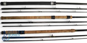 Shakespeare Superteam Feeder 12' 3 piece carbon Kevlar rod, lined guides, cork handle, fixed tip,