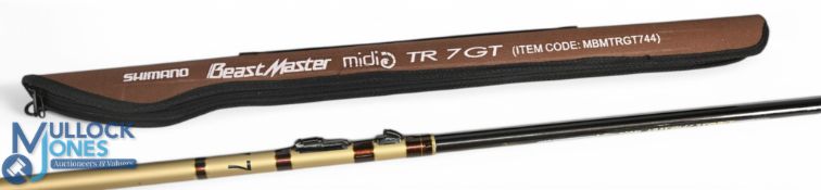 A fine Shimano Beastmaster Midi TR7GT spinning rod, code MBM TRGT744, telescopic rod 4.4m, 10