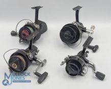 A selection of fixed spool reels, as follows. All with good bails and running well: Shakespeare 2230