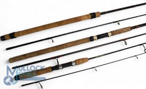 A collection of 3 coarse fishing rods, as follows: Berkley Technique Series carbon spinning rod TE