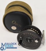 Orvis Battenkill, made in England disc drag alloy trout 8/9 fly reel, 2 screw latch, counter