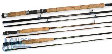 Berkley Phazer 15' 3 piece carbon salmon fly rod, #12, lined guides, cork handle with screw reel