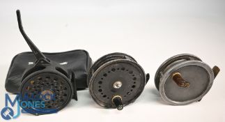 Franco Vivarelli semi-automatic graphite trout fly reel, 3