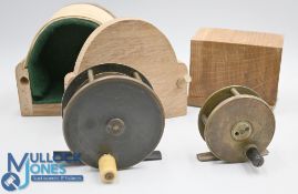 Turnbull, Princes Street, Edinburgh brass plate wind reel, 2 ½