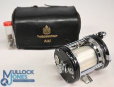 Abu Ambassadeur 6000C multiplier No 097100, counter balanced handle, star drag on/off check, good