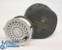 Hardy Marquis Salmon No.2 fly reel, ribbed brass foot, metal internal check, retains most original