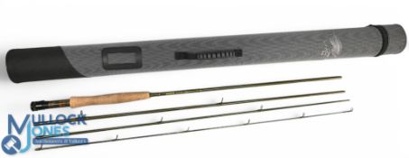 A scarce Hends CSR 9043/1043 Euro Nymph carbon trout fly rod, 9ft and 10ft, 4/5pc, line 3#, alloy