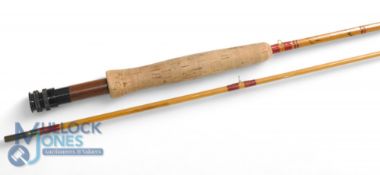 Constable of Bromley, England, The CC lightweight 9' 2 piece split cane trout fly rod, pale cane