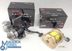 DAM Quick Power Champion 431DL cast alloy, LHW multiplier reel, level wind, power drag, optional