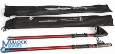 DAM Steel Power Red Telesurf telescopic rod No 2328-360, 3.6m, 6 section, 100-250g, uplocking reel