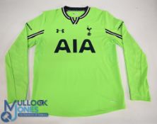 Tottenham Hotspur FC Goalkeeper Football Shirt 2013-2014 Size Large. Under Armour / AIA long sleeves