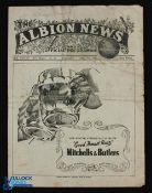 1944/45 West Bromwich Albion v Walsall Football League North match programme 7 April 1945, 4 page;