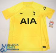 Tottenham Hotspur FC Goalkeeper Football Shirt 2022-2023 Size Large. Nike / AIA (VG) with tags