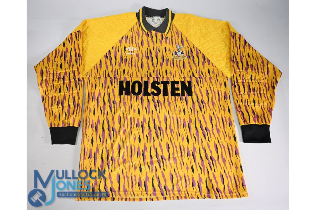 Tottenham Hotspur FC Goalkeeper Football Shirt 1991-1993 #1 Size XL Umbro / Holsten Padded - Image 1 of 2