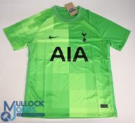 Tottenham Hotspur FC Goalkeeper Football Shirt 2021-2022 Size Medium Nike / AIA (VG) with tags