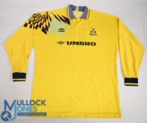 Tottenham Hotspur FC Football Shirt 1991-1994 #6 3rd Kit Size XXL. Umbro long sleeves (VG)
