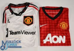 Two Manchester United FC Children's Football Shirts to include 2022-2023 Away Size 15-16 Years (G)
