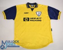 Tottenham Hotspur FC Away Football Shirt 1995-1997 Size Large. Pony / Hewlett Packard (G) with